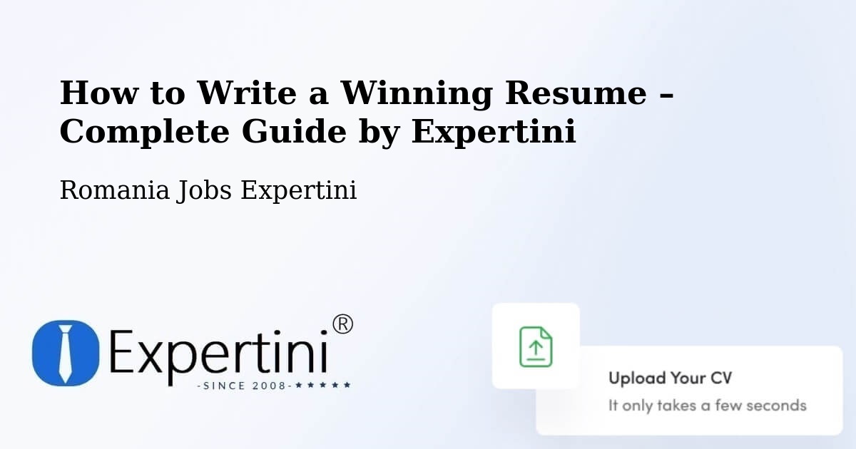 Resume Writing Guide for Job Seekers – Dudu - Dudu, Romania Jobs Expertini